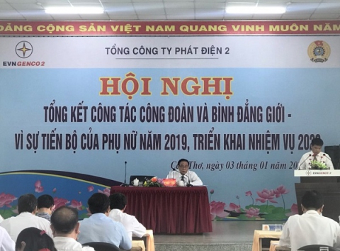 EVNGENCO 2: Hội nghị tổng kết Công đoàn và bình đẳng giới – Vì sự tiến bộ phụ nữ năm 2019, triển khai kế hoạch năm 2020.