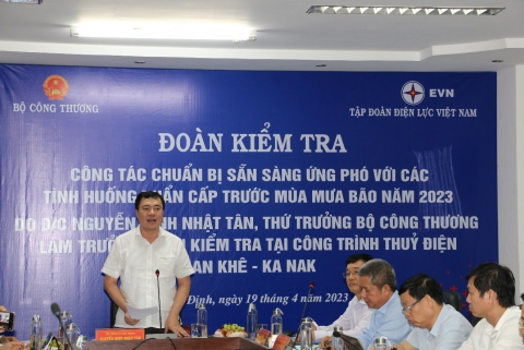 Đoàn công tác Bộ Công Thương làm việc tại Công ty Thủy điện An Khê – Ka Nak