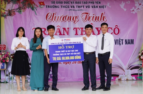 Đơn vị thành viên EVNGENCO2 đồng hành công tác giáo dục