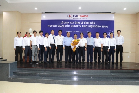 EVNGENCO2 tổ chức chia tay ông Lê Đình Bản - Nguyên Giám đốc  Công ty Thủy điện Sông Bung