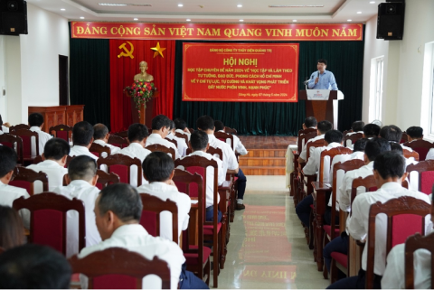 Đảng bộ Công ty Thủy điện Quảng Trị tổ chức Hội nghị học tập chuyên đề năm 2024