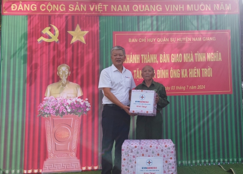 Xây dựng nhà tình nghĩa cho gia đình chính sách huyện Nam Giang, tỉnh Quảng Nam