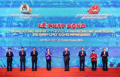 Phát động Tháng Công nhân và Tháng hành động về an toàn, vệ sinh lao động năm 2025