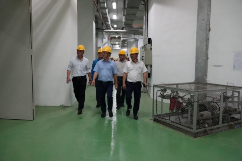 Đoàn công tác của EVNGENCO2 làm việc với Thủy điện Trung Sơn về công tác sản xuất kinh doanh các tháng đầu năm 2025