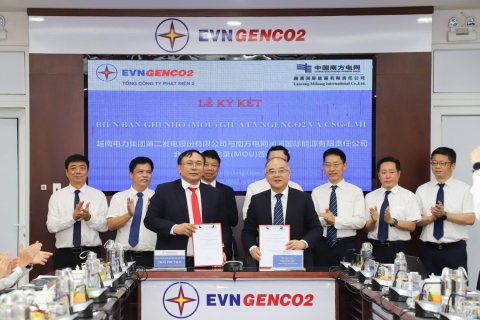 EVNGENCO2 và CSG-LMI ký kết Biên bản ghi nhớ hợp tác phát triển các dự án thủy điện tích năng