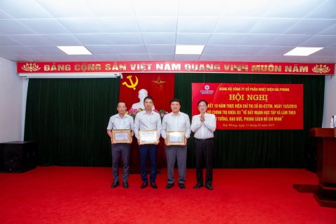 Nhiệt điện Hải Phòng: tổ chức Hội nghị Tổng kết 10 năm thực hiện Chỉ thị số 05-CT/TW
