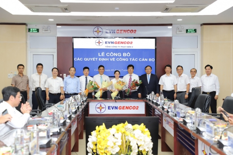 EVNGENCO2 công bố các Quyết định về công tác cán bộ