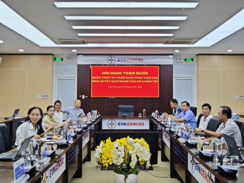 Đảng bộ EVNGENCO2 tham dự trực tuyến Hội nghị toàn quốc quán triệt và triển khai thực hiện 4 Nghị quyết của Bộ Chính trị