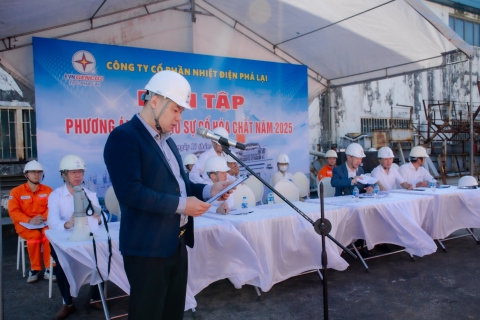 Công ty Cổ phần Nhiệt điện Phả Lại tổ chức thành công diễn tập ứng phó sự cố hóa chất năm 2025