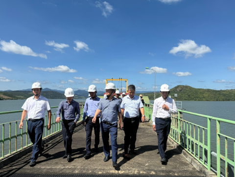 Đoàn lãnh đạo EVNGENCO2 kiểm tra và làm việc tại Công ty Thủy điện An Khê – Ka Nak