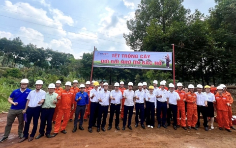 Thủy điện Thác Mơ hưởng ứng “Tết trồng cây - Đời đời nhớ ơn Bác Hồ” Xuân Bính Ngọ năm 2026