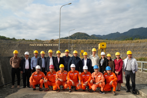 EVNGENCO2 làm việc tại Thủy điện Trung Sơn, chỉ đạo đẩy mạnh SXKD và đầu tư năm 2026