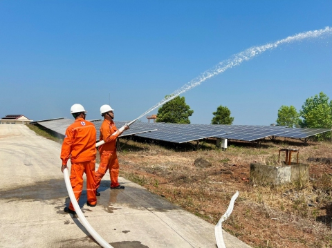 Thủy điện Thác Mơ: diễn tập phòng cháy, chữa cháy quý I/2026, tăng cường an toàn vận hành mùa khô