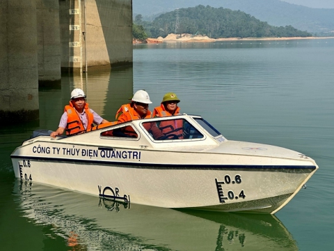 Tăng cường tuần tra, đảm bảo an ninh, an toàn giao thông trên lòng hồ Thủy điện Quảng Trị