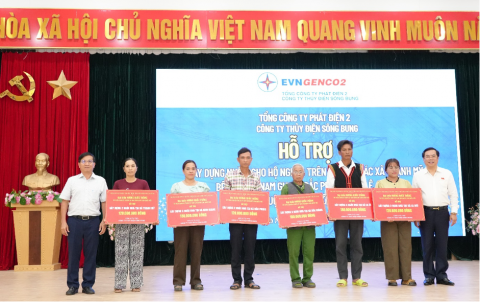 Thủy điện Sông Bung hỗ trợ xây dựng 15 căn nhà cho hộ khó khăn tại các xã miền núi thành phố Đà Nẵng