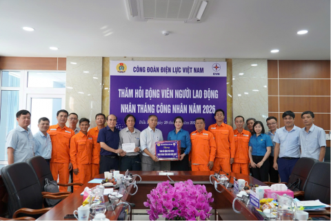 Công đoàn Điện lực Việt Nam thăm hỏi, động viên Người lao động  tại Công ty Cổ phần Thủy điện Sông Ba Hạ