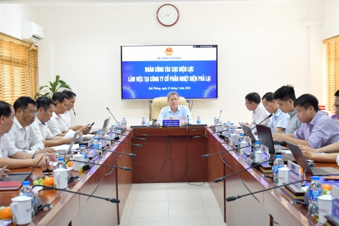 Cục Điện lực làm việc tại Nhiệt điện Phả Lại và Nhiệt điện Hải Phòng về công tác đảm bảo cung ứng điện mùa khô 2026