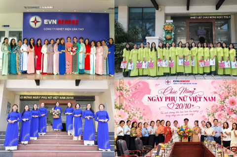 EVNGENCO2 và các đơn vị trân trọng phái đẹp nhân ngày Phụ nữ Việt Nam