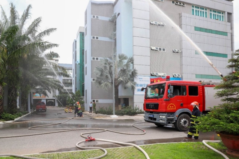 EVNGENCO2 phối hợp diễn tập phương án phòng cháy, chữa cháy và cứu nạn, cứu hộ năm 2026