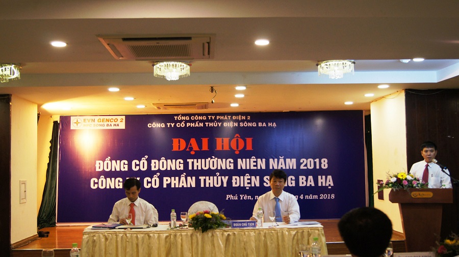 Ông Nguyễn Văn Tặng - Chủ tịch HĐQT phát biểu tại Đại Hội