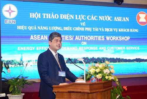 Ông Võ Quang Lâm - Phó Tổng giám đốc EVN phát biểu khai mạc Hội thảo